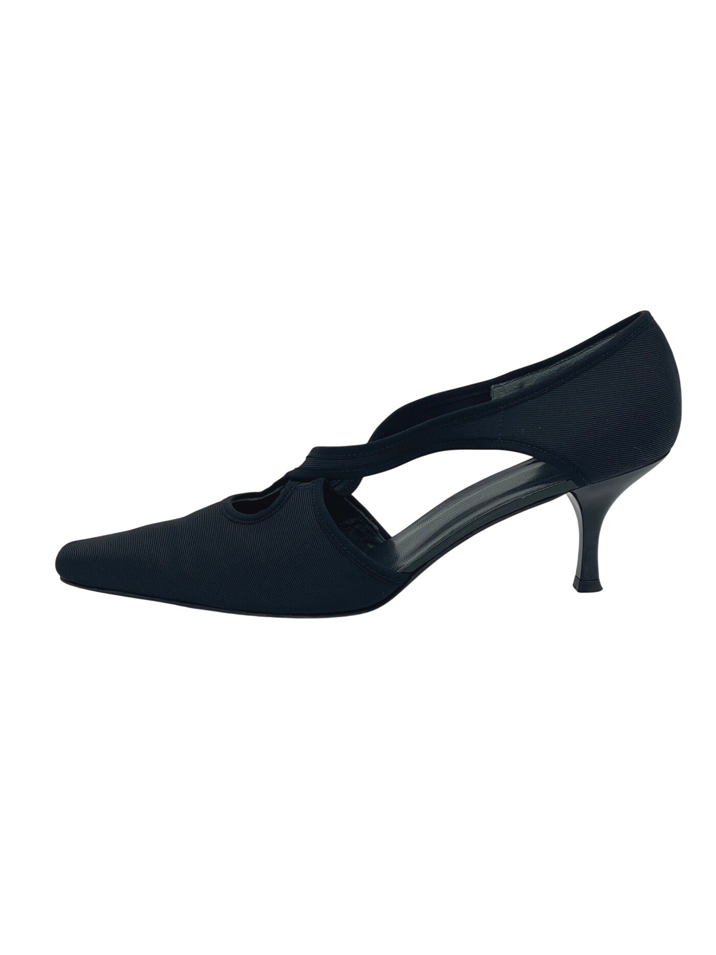 Stuart Weitzman Crossover Strap Kitten Heel EU 41.5 Schwarz