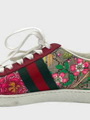 Gucci Ace GG Floral Low Top Sneaker EU 36.5 Mehrfarbig