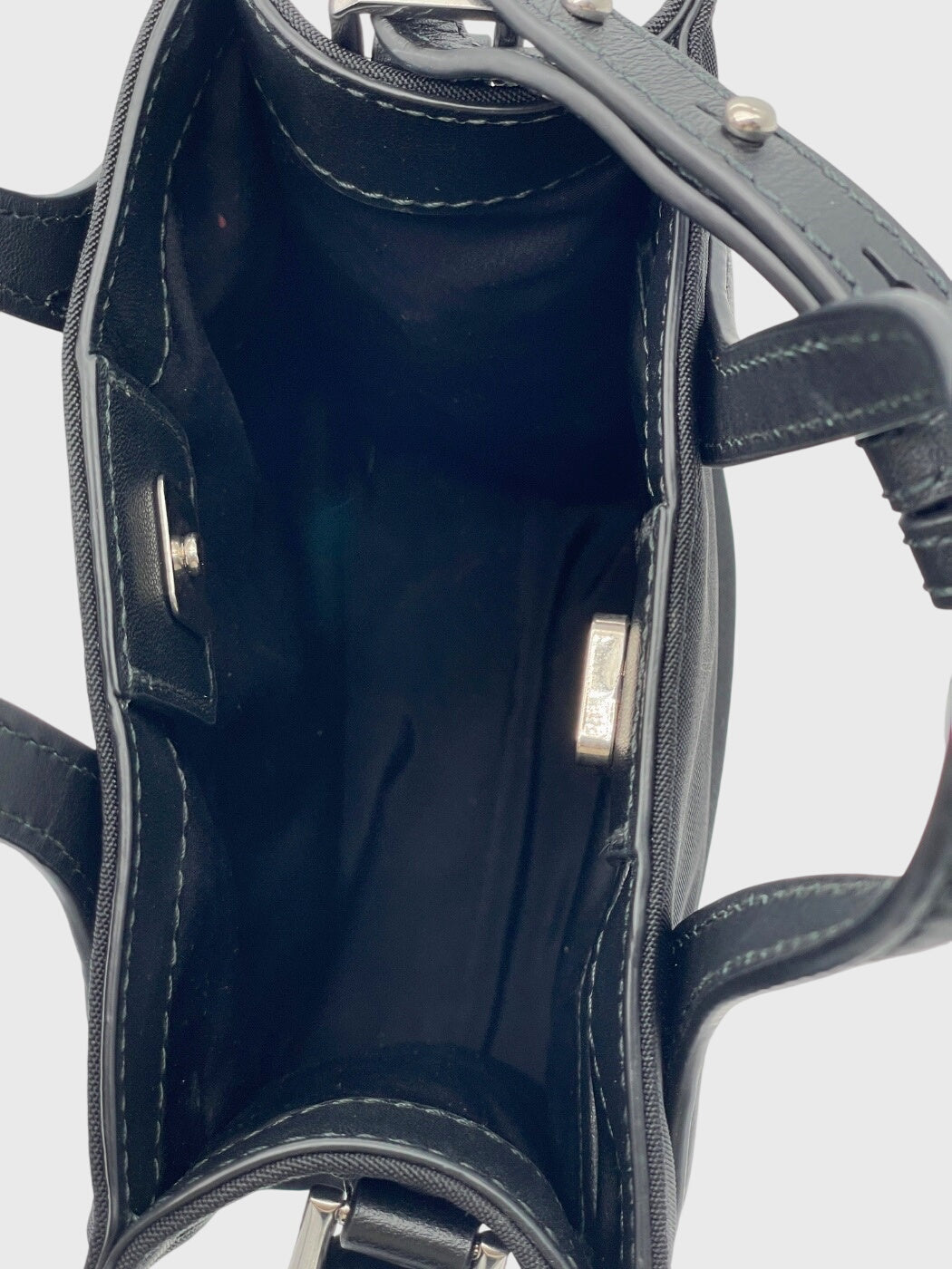 Bally Bar Mini Shopper / Tote Bag Schwarz - Image 12