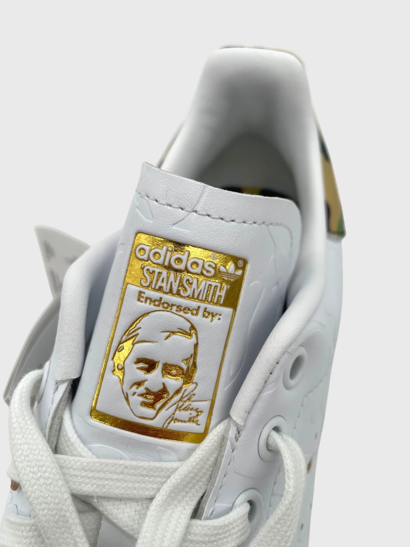 BAPE x adidas Stan Smith Low Top Sneaker EU 41.5 Weiß