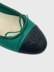 Chanel 1986 Ballerina EU 37.5 Grün