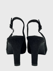 Stuart Weitzman Peep-Toe Slingback EU 38.5 Schwarz - Image 5