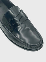 Saint Laurent / YSL Glazed Leather Loafer EU 40 Schwarz