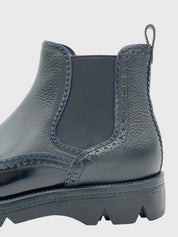 Santoni Brogue Chelsea EU 37 Schwarz