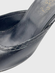Versace Medusa Mule Pump EU 36.5 Schwarz