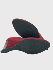 Tod's Gommini Wedge Pump EU 38 Rot