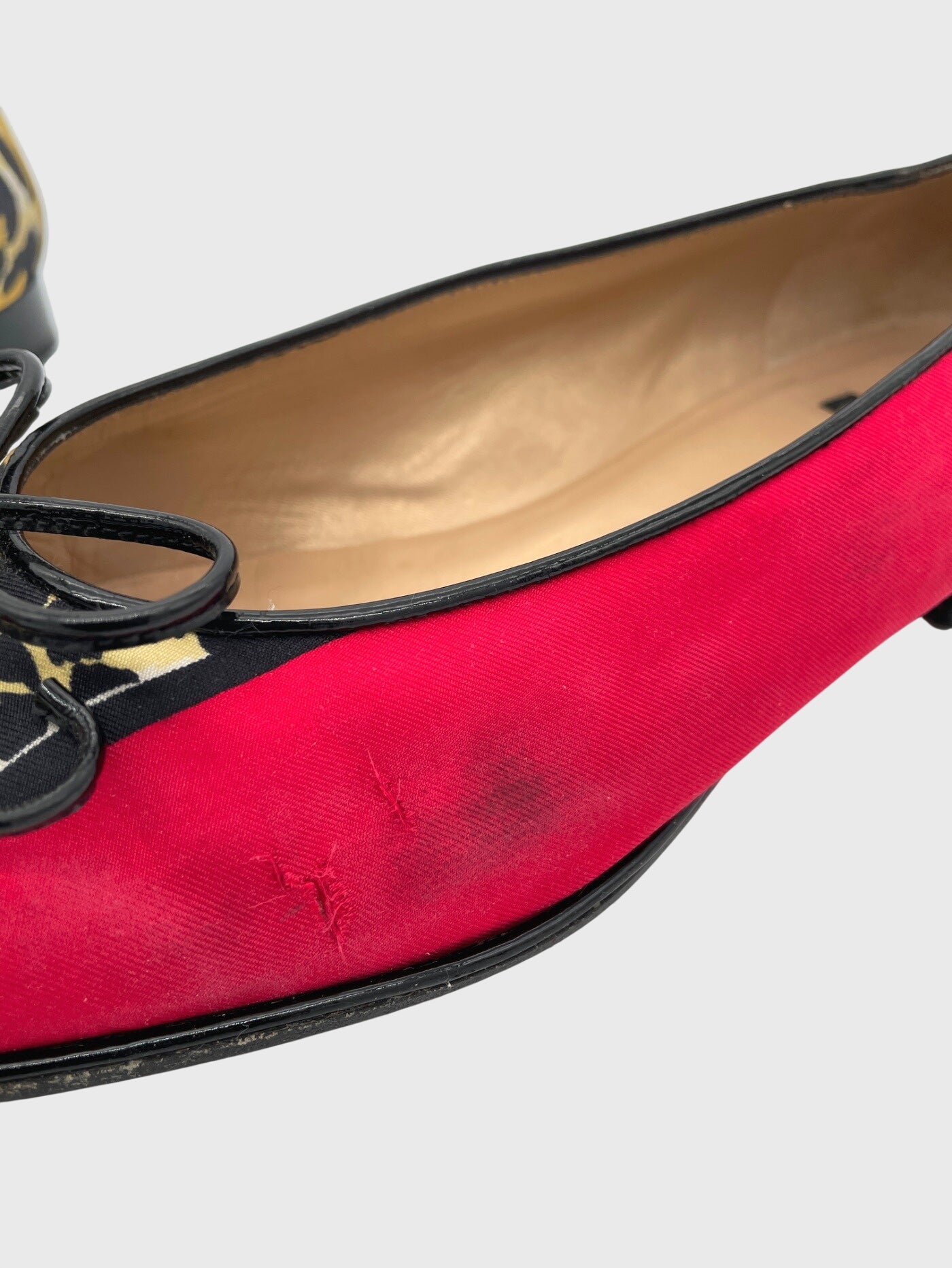 Stuart Weitzman Sleek Bow Flat Ballerina EU 40.5 Mehrfarbig