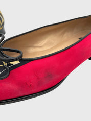 Stuart Weitzman Sleek Bow Flat Ballerina EU 40.5 Mehrfarbig