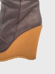 Bally Wedge Platform Stiefel EU 39.5 Braun