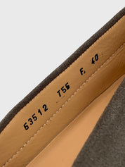 Santoni Suede Driving Loafer Mokassin EU 40 Braun