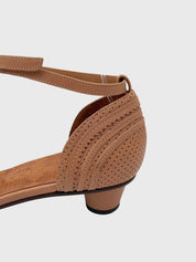 Chie Mihara D'Orsay Peep-Toe Sandale mit Absatz EU 40.5 Braun