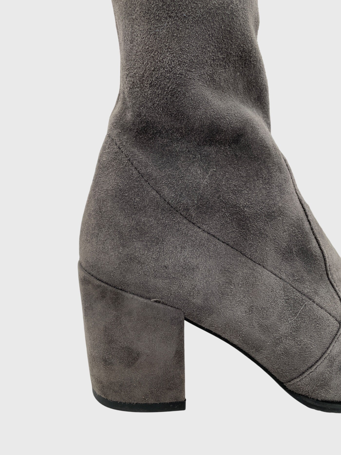Stuart Weitzman Tieland Overknee Stiefel EU 38 Grau