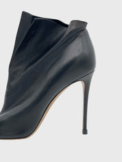 Casadei Peep Toe Ankle Boot EU 38 Schwarz