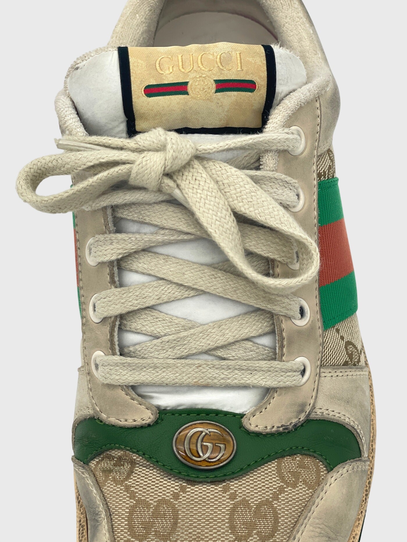 Gucci Screener Low Top Sneaker EU 41.5 Beige