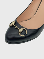 Gucci Horsebit Pump EU 38 Schwarz