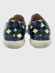 Miu Miu Metal Toe Harlequin Slip-On Sneaker EU 38 Mehrfarbig