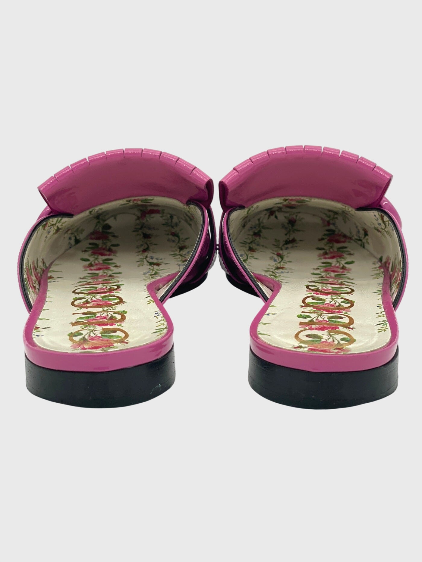 Gucci GG Marmont Fringed Flat  Mule EU 35.5 Pink