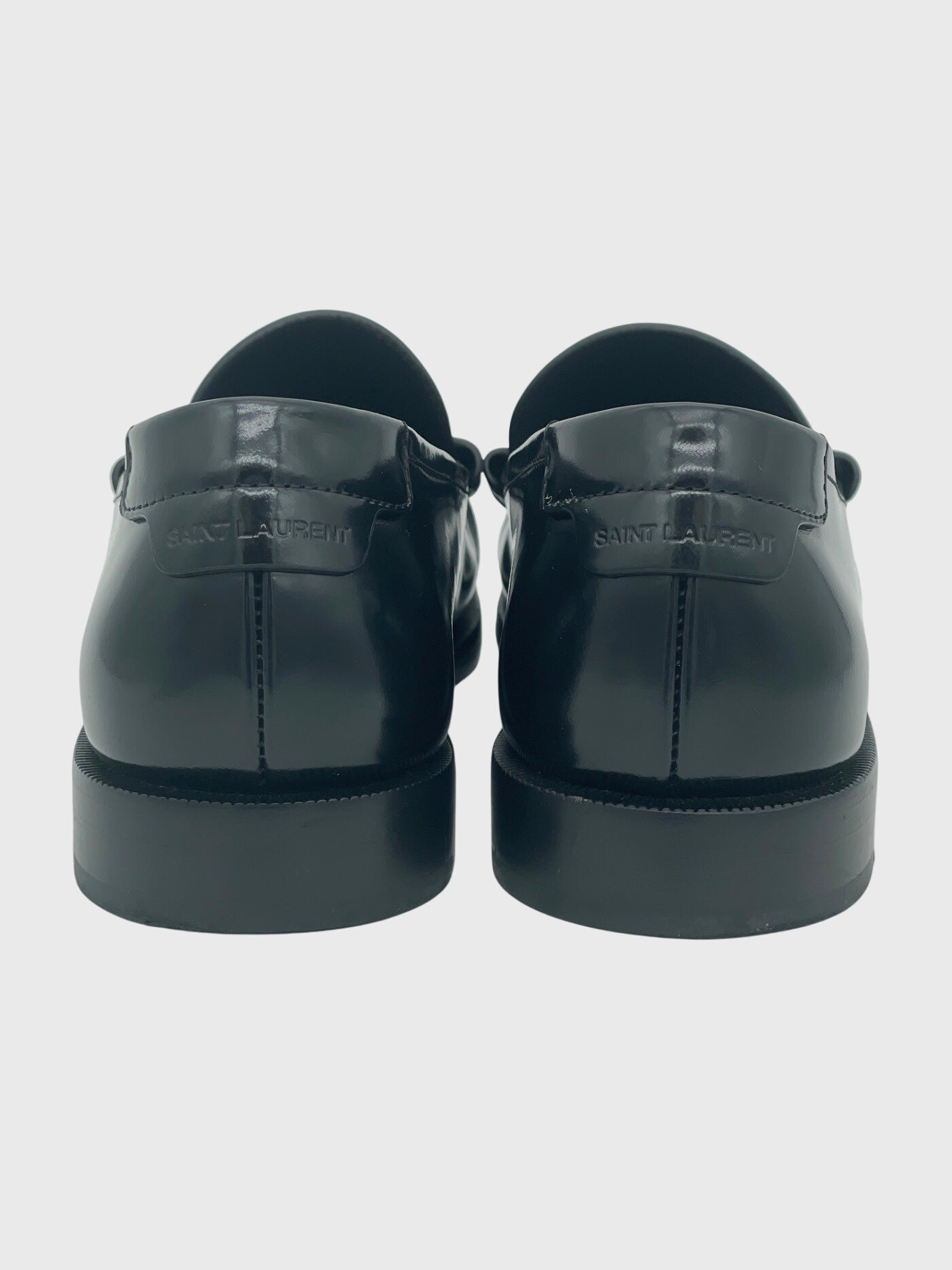 Saint Laurent / YSL Glazed Leather Loafer EU 40 Schwarz
