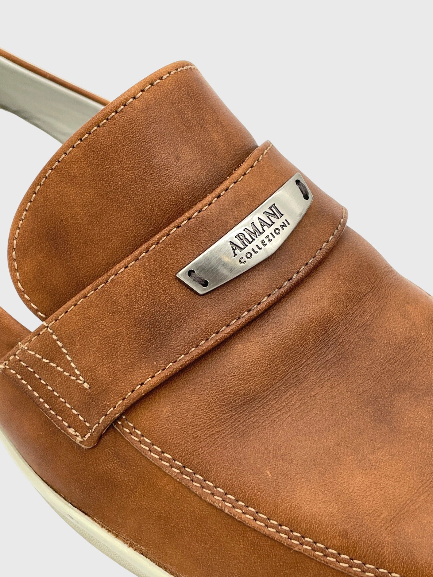 Armani Collezioni Smooth Leather  Loafer EU 41 Braun