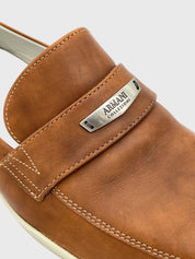 Armani Collezioni Smooth Leather  Loafer EU 41 Braun