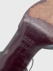 Gucci D'Orsay Ankle Strap Pump EU 36.5 Schwarz