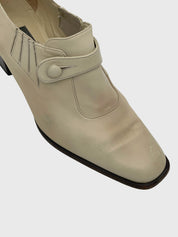 Bally Vintage Button Detail Pump EU 39 Beige