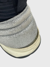 Chanel Glitter Knit Sock High Top Sneaker EU 38 Mehrfarbig
