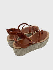 Max Mara Biarritz  Riemchensandale EU 40 Braun