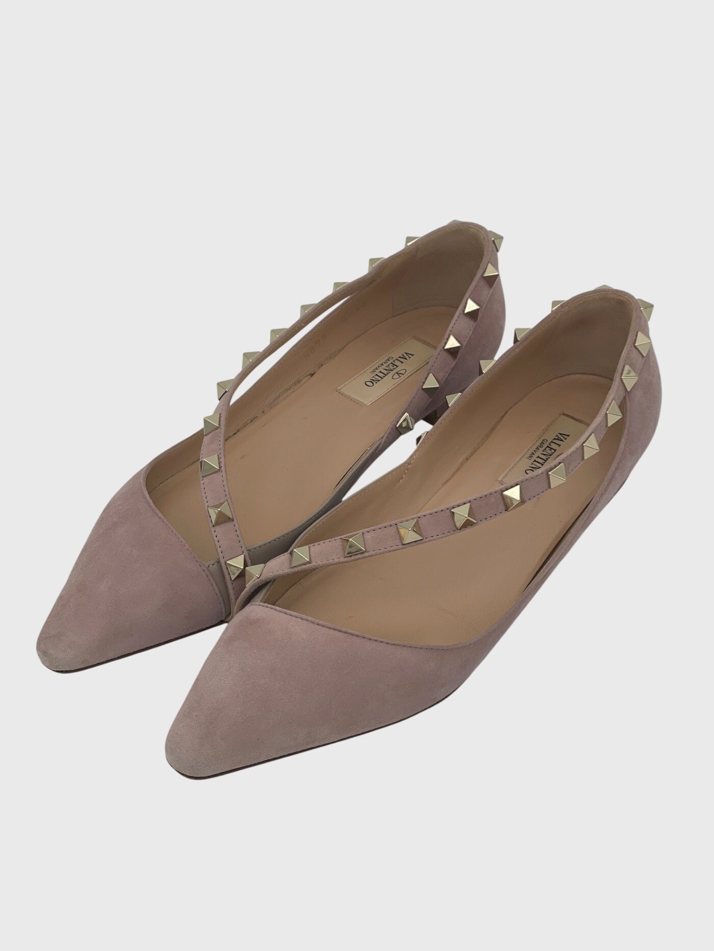 Valentino Rockstud Ballerina EU 37 Pink