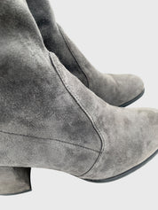 Stuart Weitzman Tieland Overknee Stiefel EU 38 Grau
