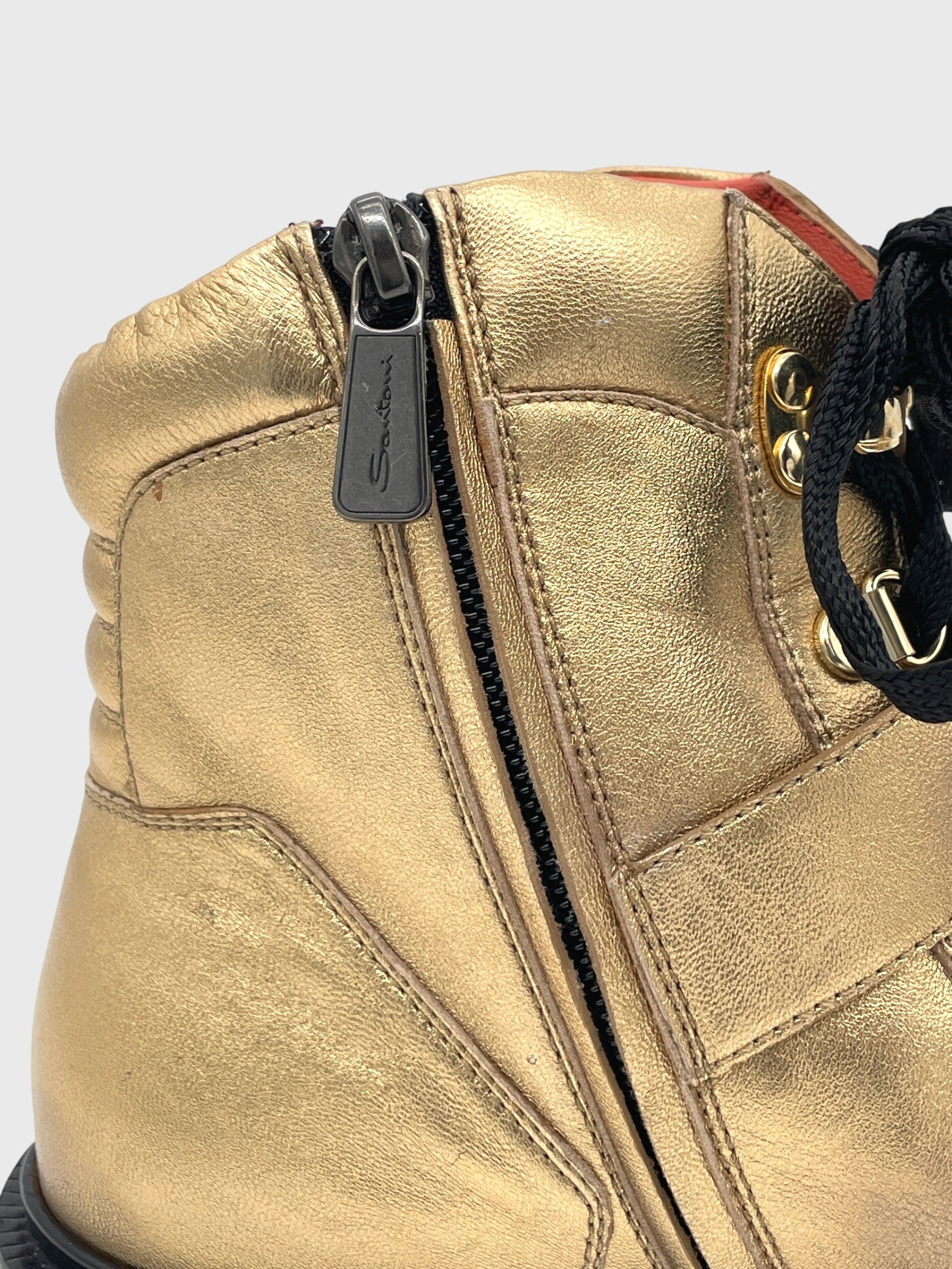 Santoni Mountain Ankle Boot EU 37 Metallic
