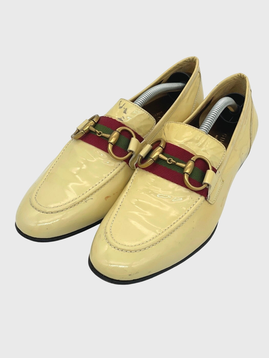 Gucci Vintage Horsebit Loafer EU 37.5 Beige - Image 3