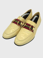 Gucci Vintage Horsebit Loafer EU 37.5 Beige - Image 3