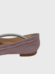 Santoni Tassel Suede Ballerina EU 39 Lila