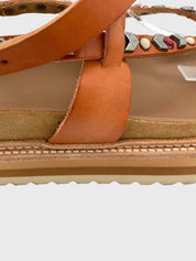 Isabel Marant Elham Flache Sandale EU 40 Braun