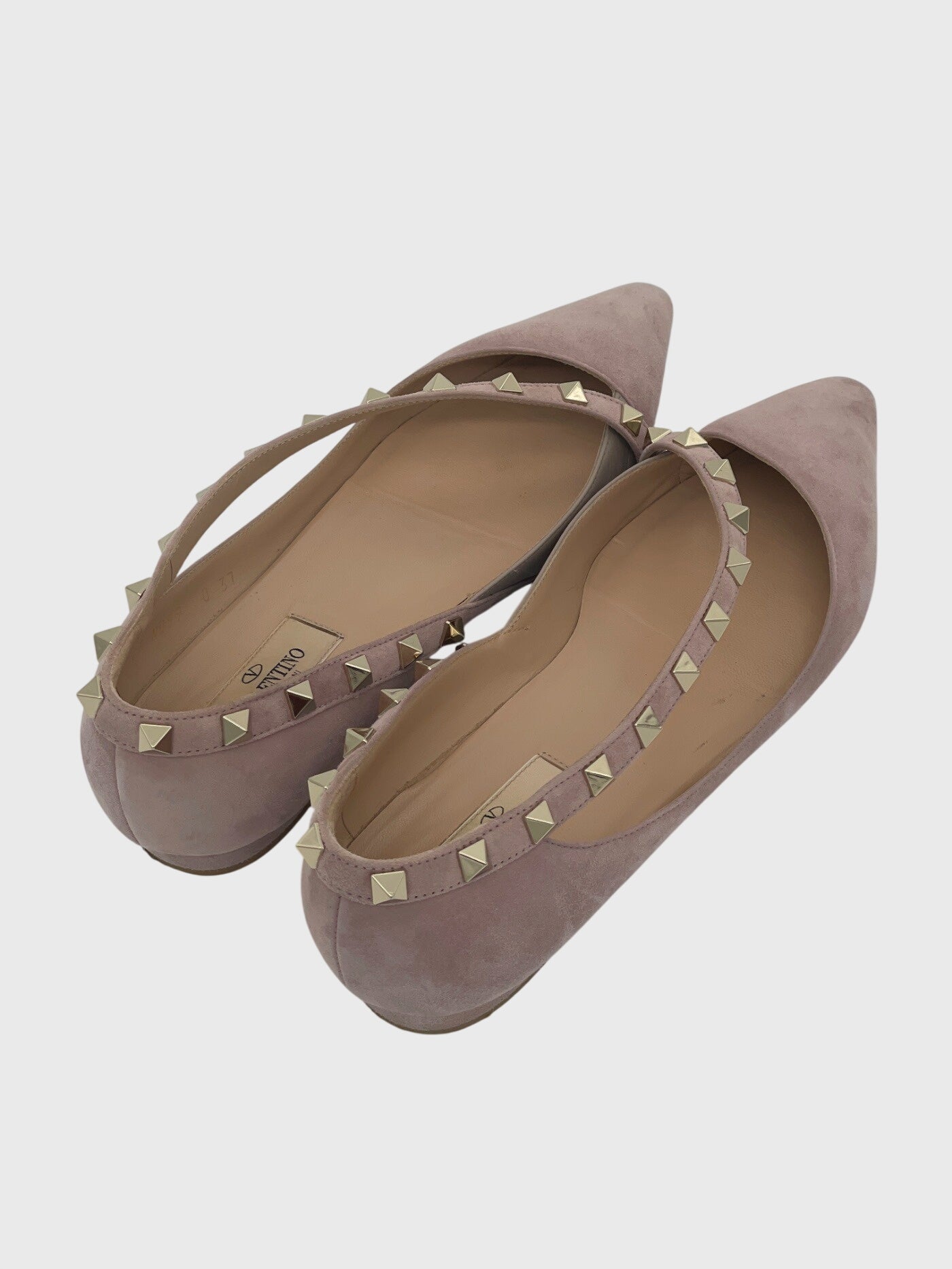 Valentino Rockstud Ballerina EU 37 Pink