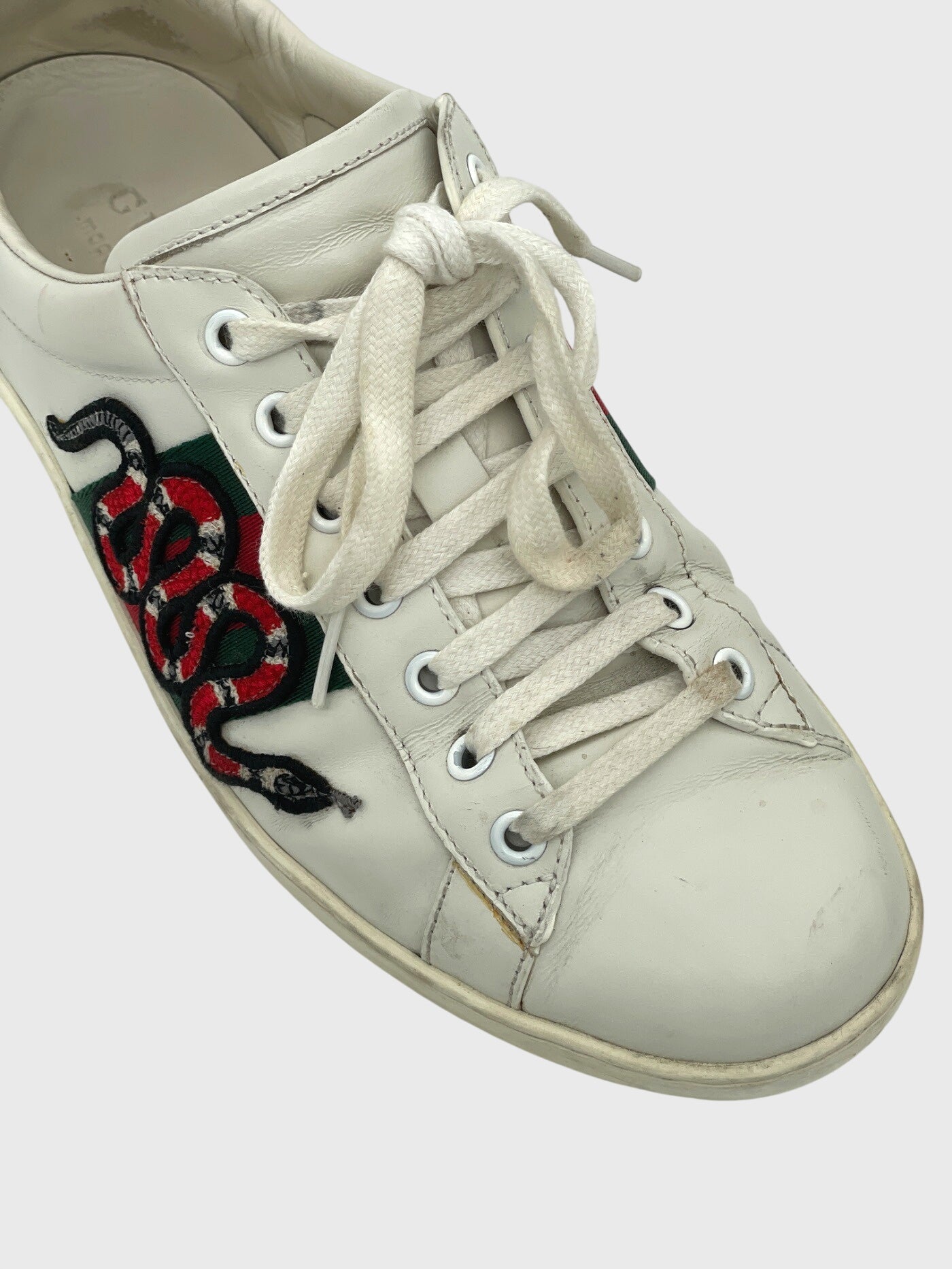 Gucci Ace Kingsnake Low Top Sneaker EU 41 Weiß