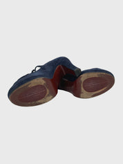Chie Mihara Suede Plateau Pump EU 39 Blau