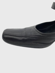 Prada Mary Jane Klassischer Pump EU 39.5 Schwarz