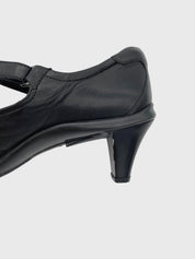 Prada Mary Jane Klassischer Pump EU 39.5 Schwarz