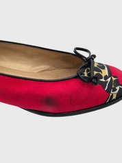 Stuart Weitzman Sleek Bow Flat Ballerina EU 40.5 Mehrfarbig