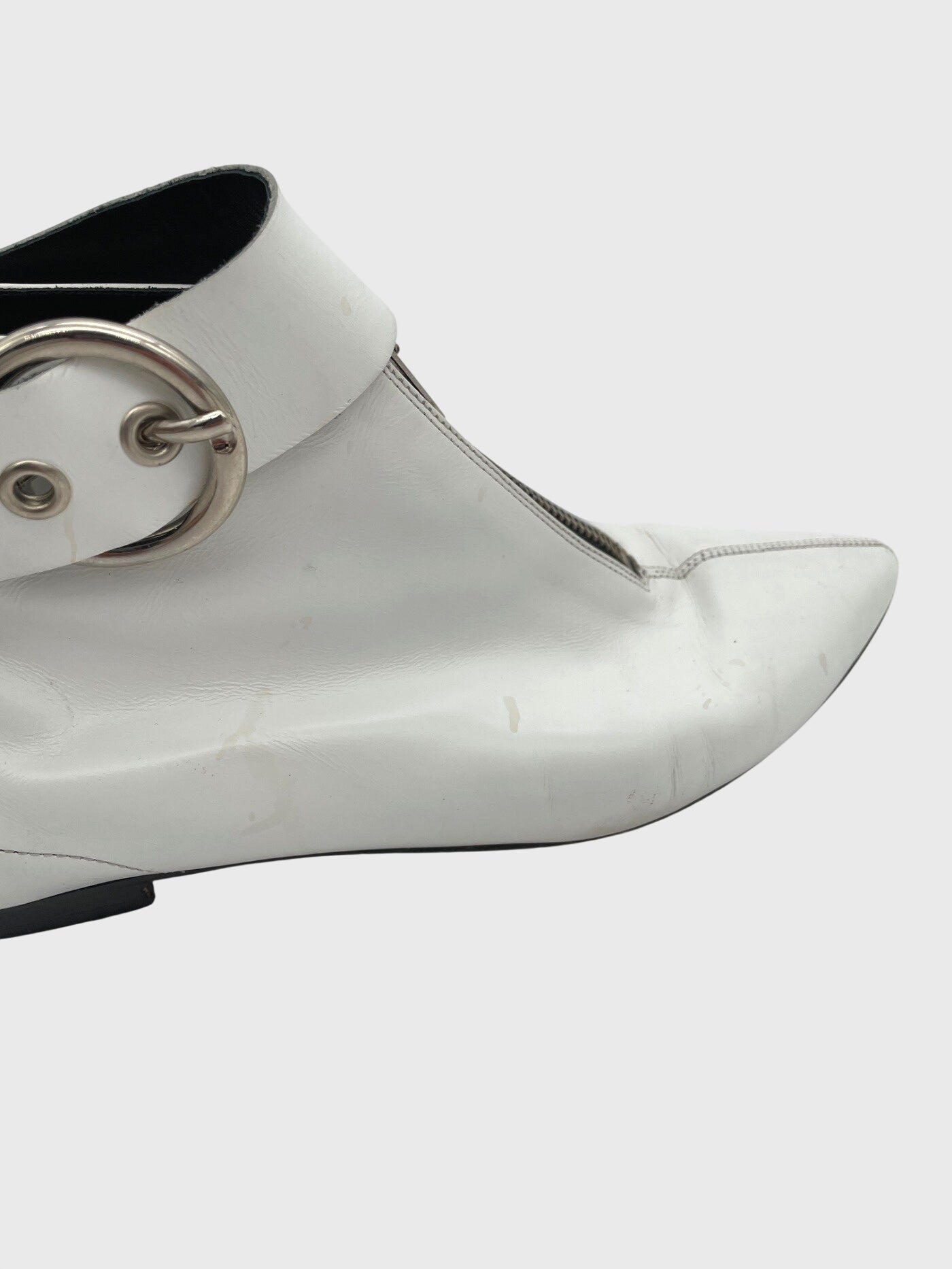 Isabel Marant Leder Ankle Boot EU 39 Weiß