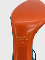 Santoni Rose Collection Sandale mit Absatz EU 37.5 Blau