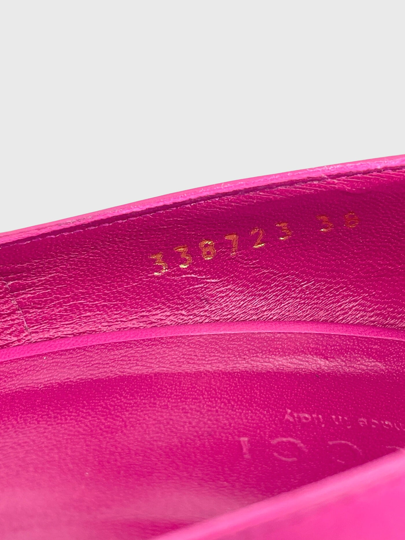 Gucci Malaga Pump EU 38 Pink - Image 9