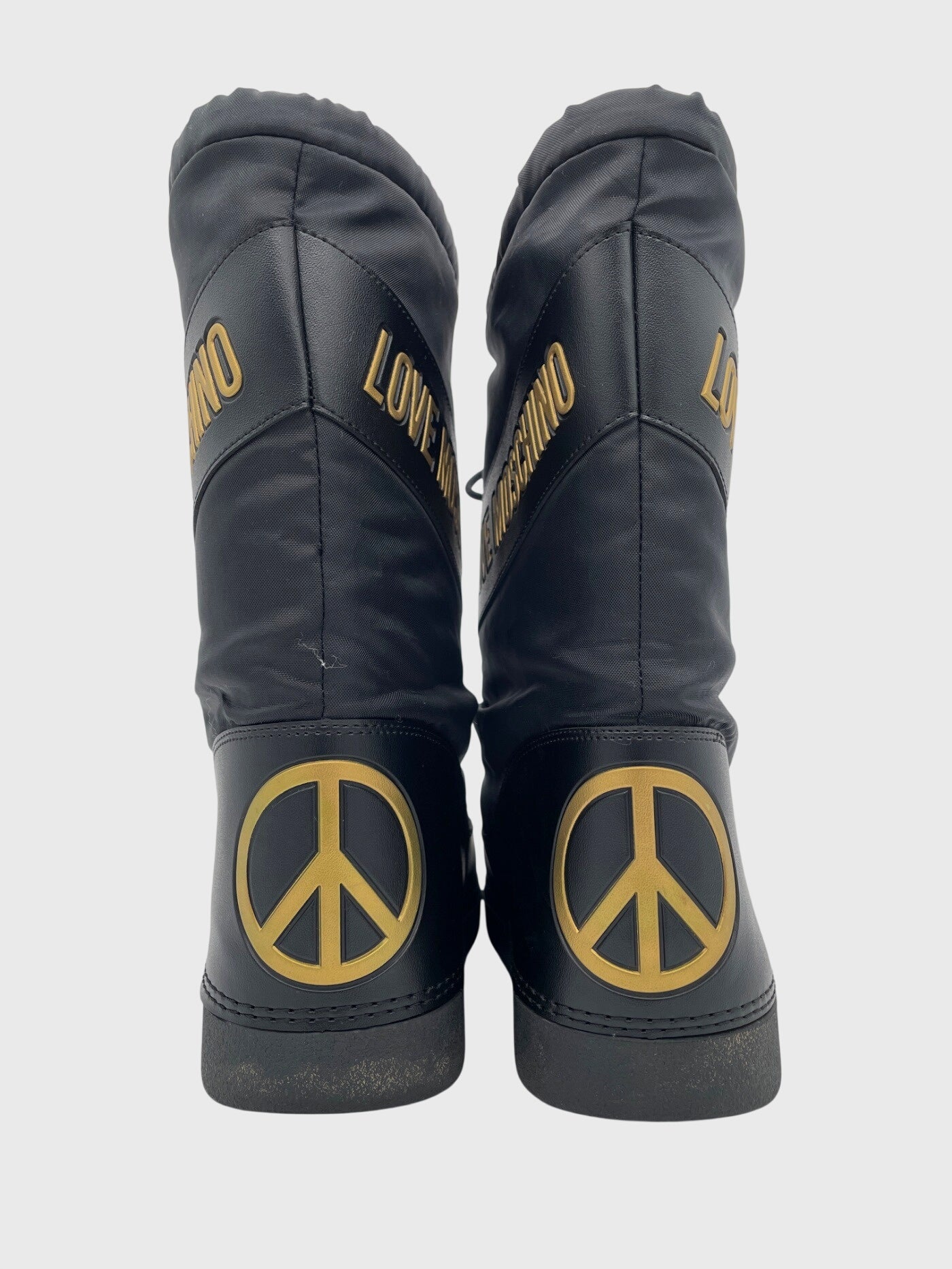Moschino Shoes Nylon Snow Stiefel EU 37.5 Schwarz