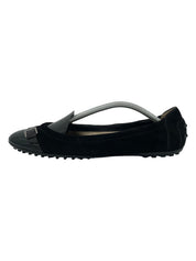 Tod's Dee Buckle Scrunch Ballerina EU 38 Schwarz - Image 1