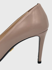Prada Flower Bow Pointed-Toe Pump EU 40 Beige - Image 6