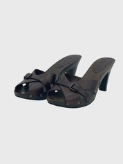 Bally Criss-Cross Clog Mule EU 40.5 Braun - Image 3