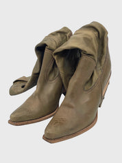 Dior Gaucho Stiefel EU 37.5 Grün - Image 3