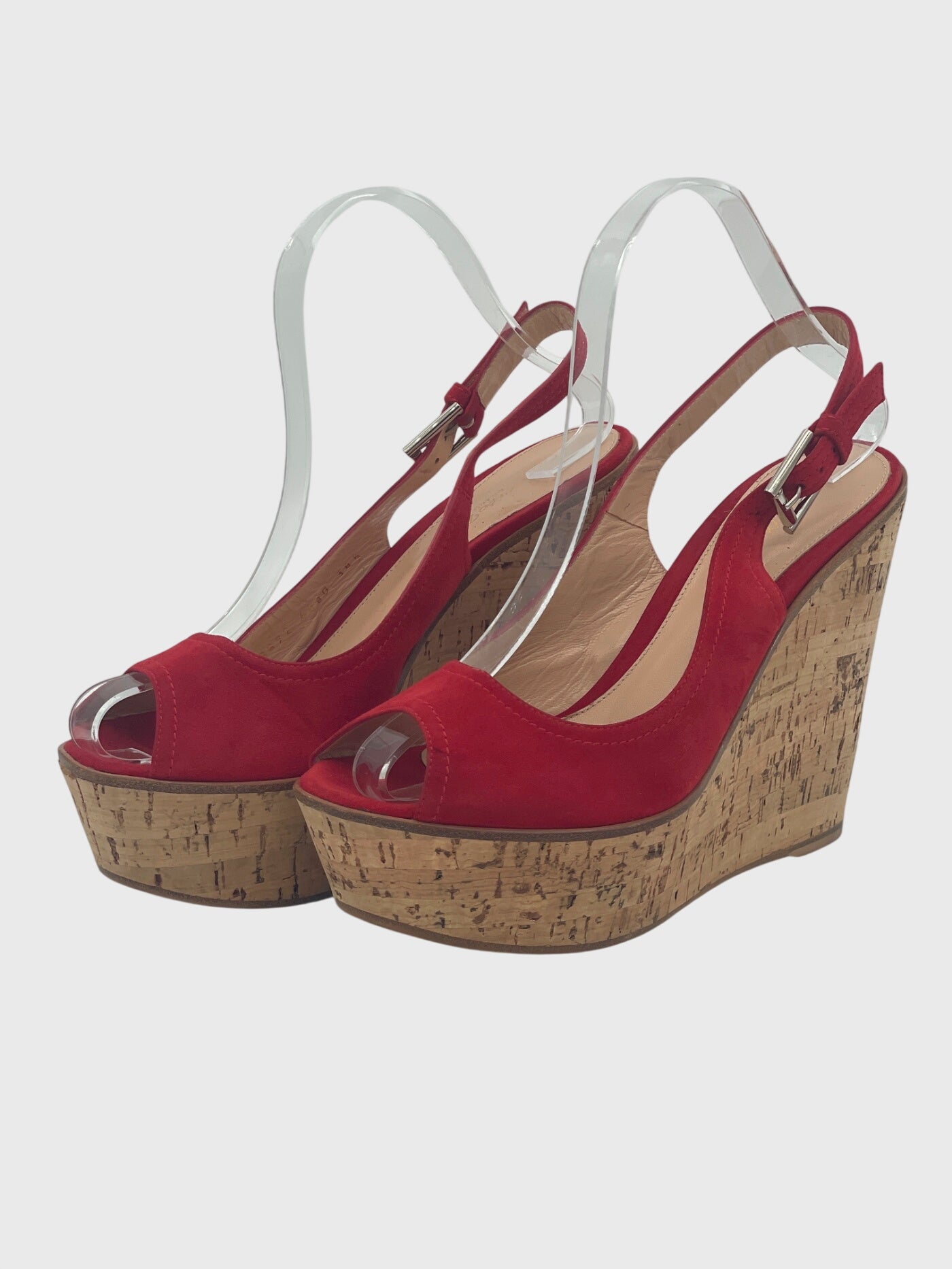 Gianvito Rossi Peep-Toe Sandale mit Absatz EU 38.5 Rot - Image 3